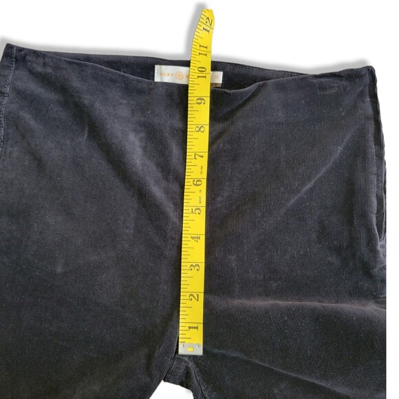 Tory Burch Billet Legging Black Corduroy Skinny Pants Side Zip Closure Size 25 - Picture 7 of 12